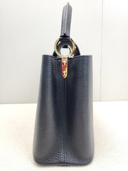LV Black Taurillon Capucines PM