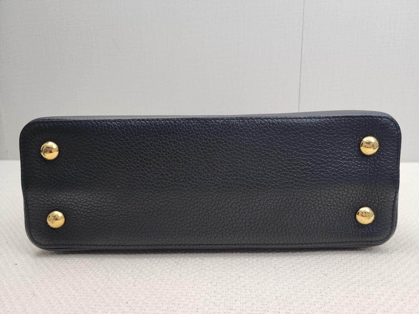 LV Black Taurillon Capucines PM