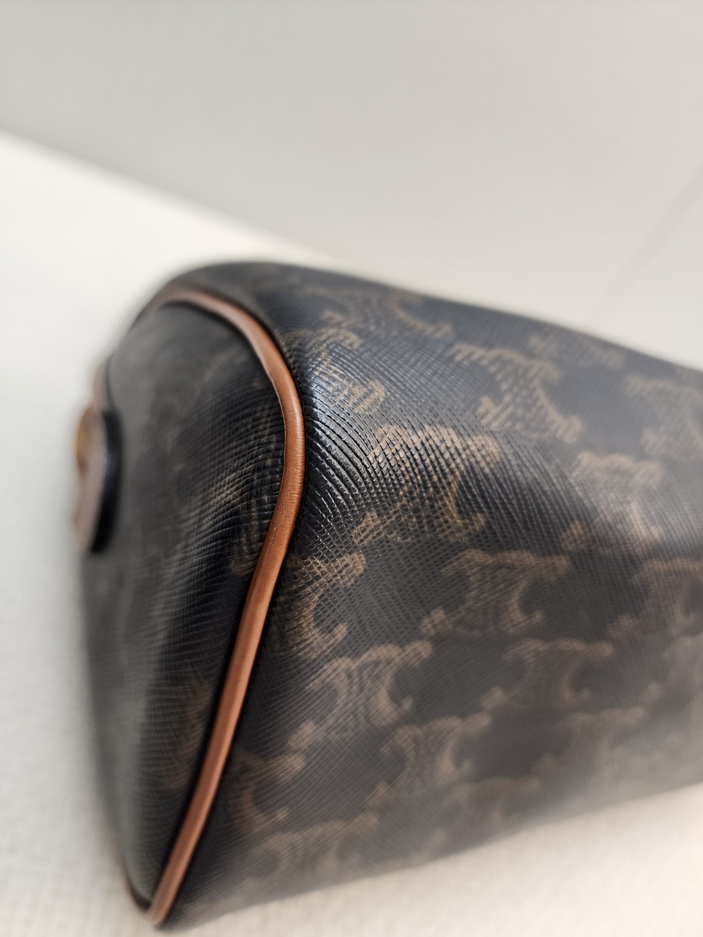 Celine Triomphe Canvas Small Boston Bag