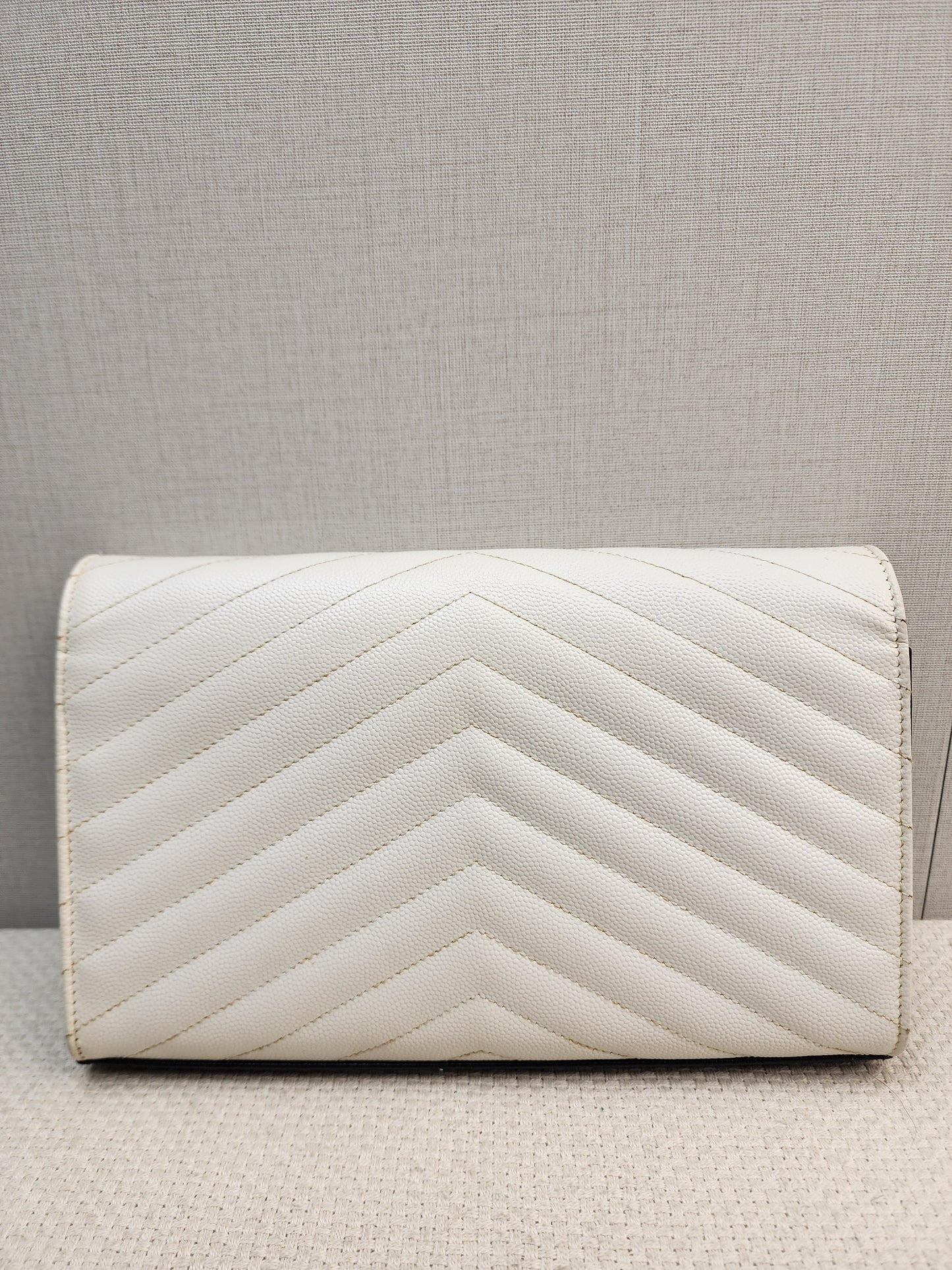 YSL Black x White Grain de Poudre Cassandre Envelope WOC (SHW)