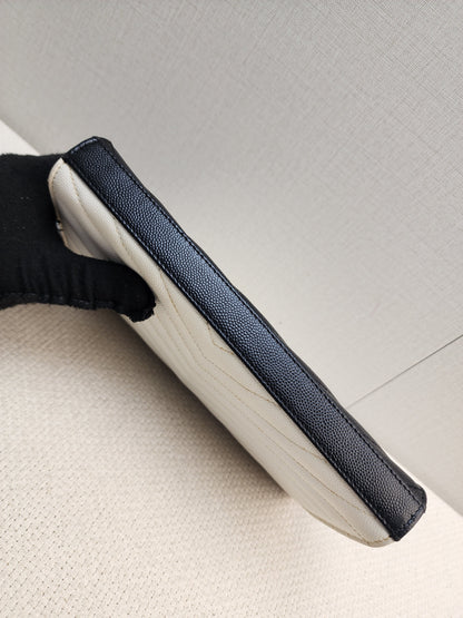 YSL Black x White Grain de Poudre Cassandre Envelope WOC (SHW)