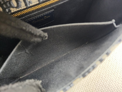 Dior Navy Oblique 30 Montaigne Chain Bag (GHW)