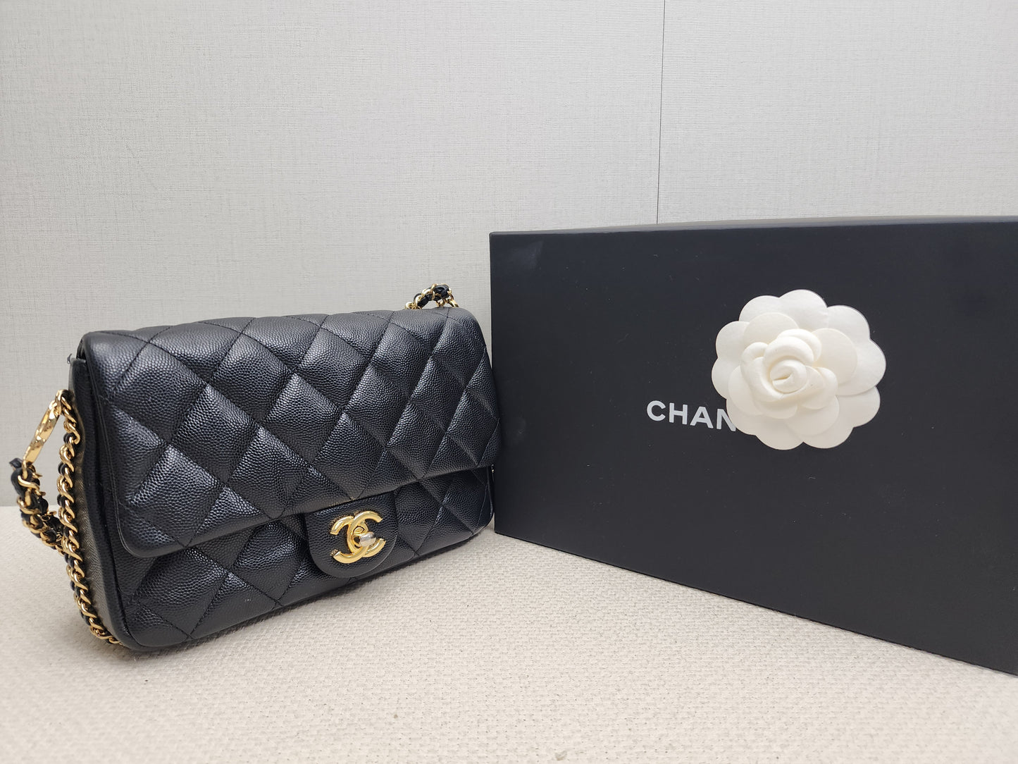 Chanel Black Caviar 23C CC You Flap Bag (GHW)