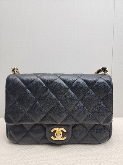 Chanel Black Caviar 23C CC You Flap Bag (GHW)