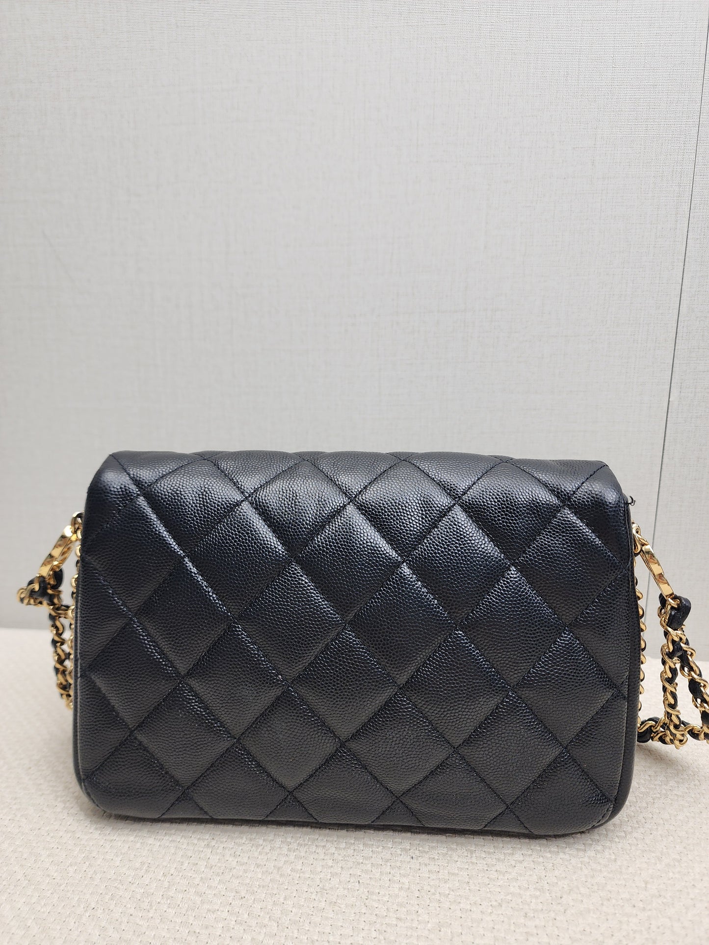 Chanel Black Caviar 23C CC You Flap Bag (GHW)
