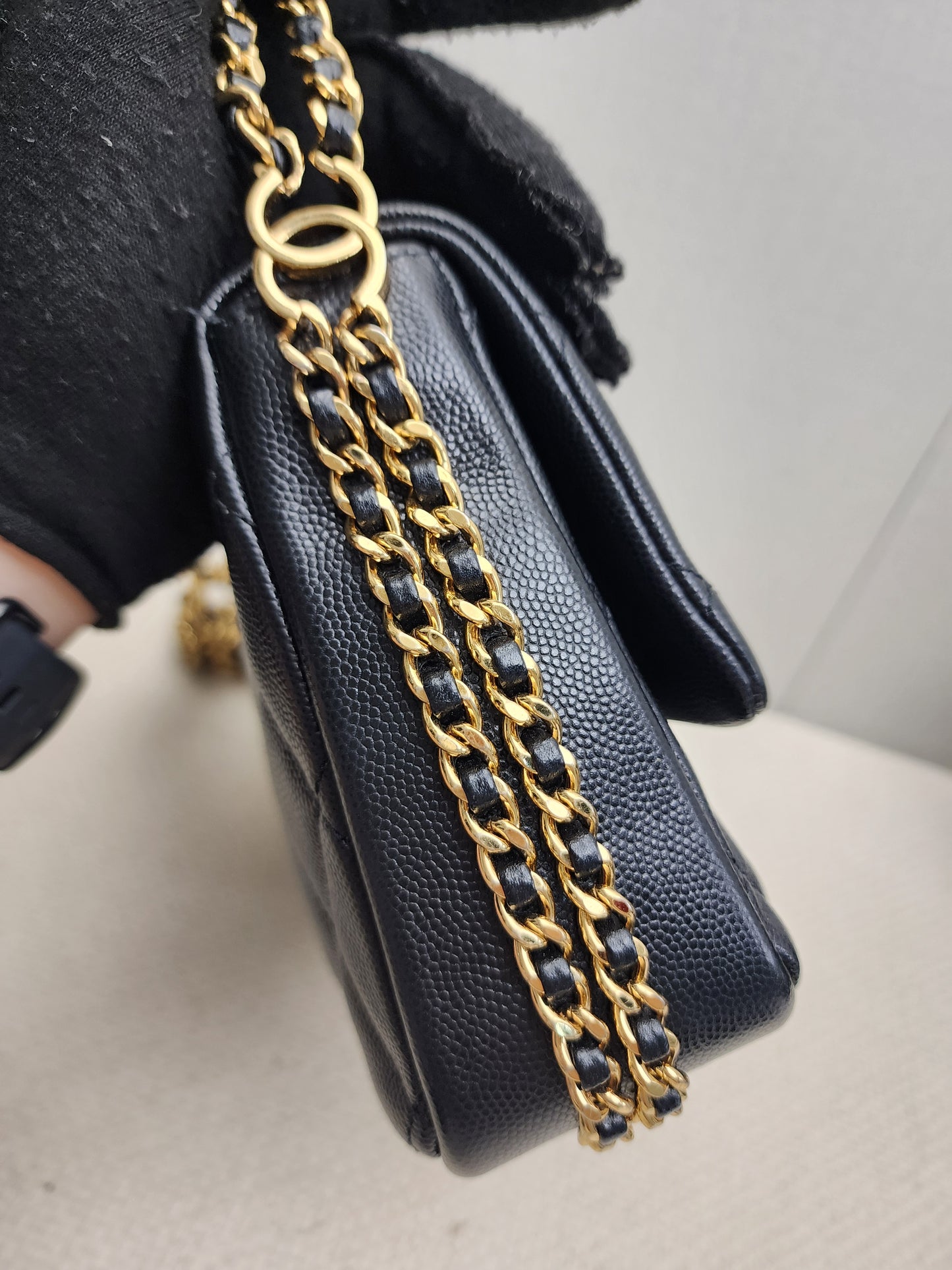 Chanel Black Caviar 23C CC You Flap Bag (GHW)