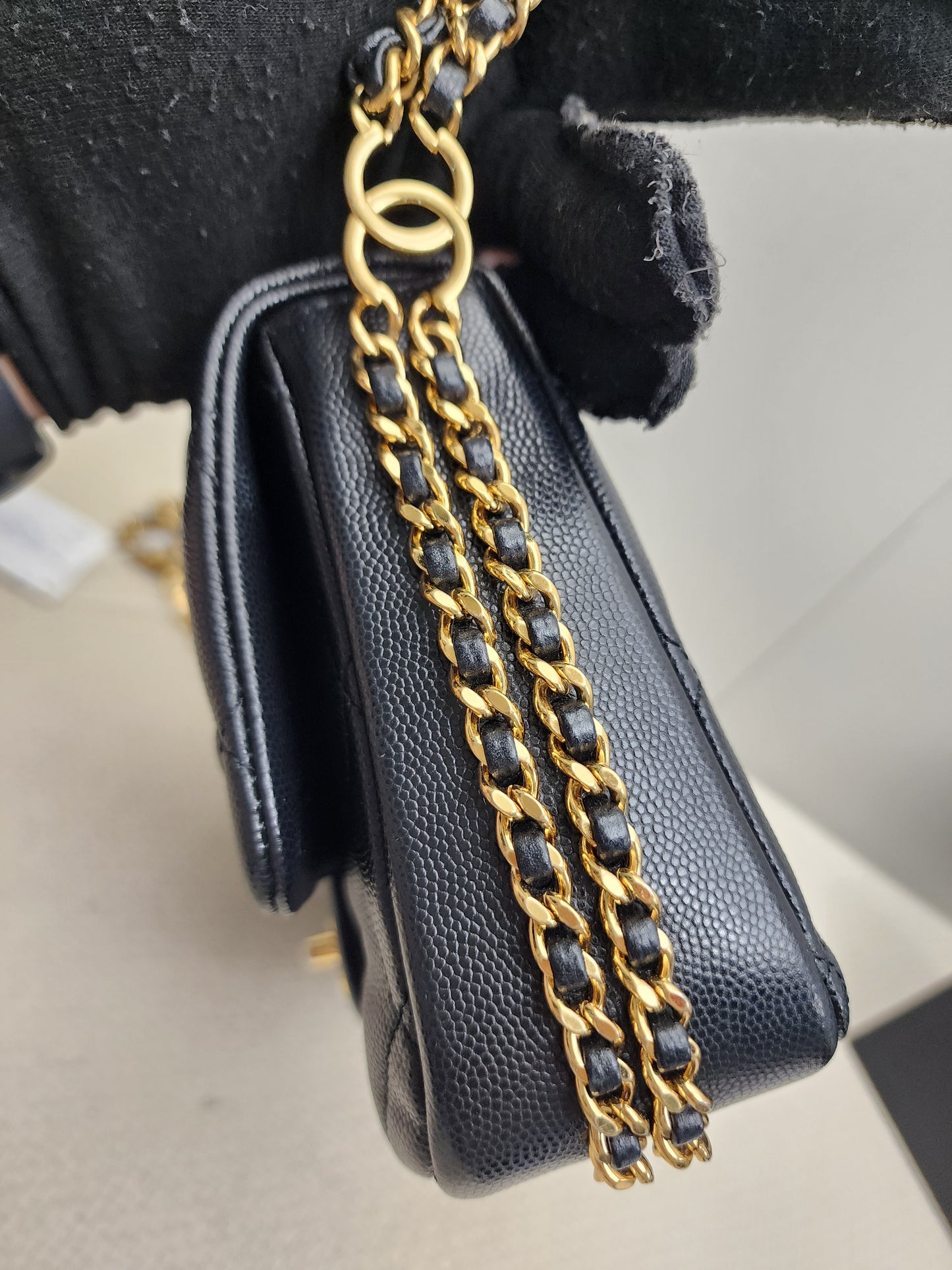Chanel Black Caviar 23C CC You Flap Bag (GHW)
