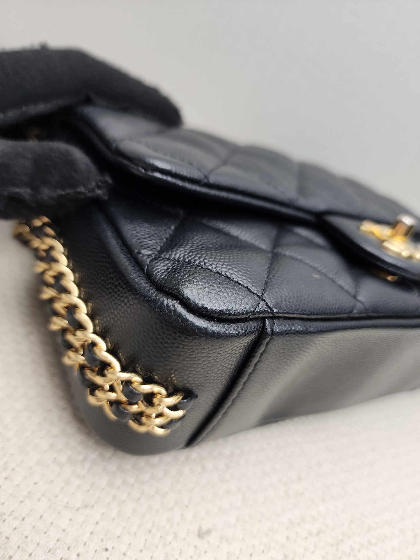 Chanel Black Caviar 23C CC You Flap Bag (GHW)