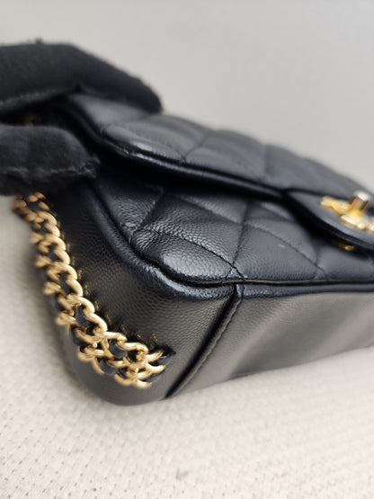 Chanel Black Caviar 23C CC You Flap Bag (GHW)