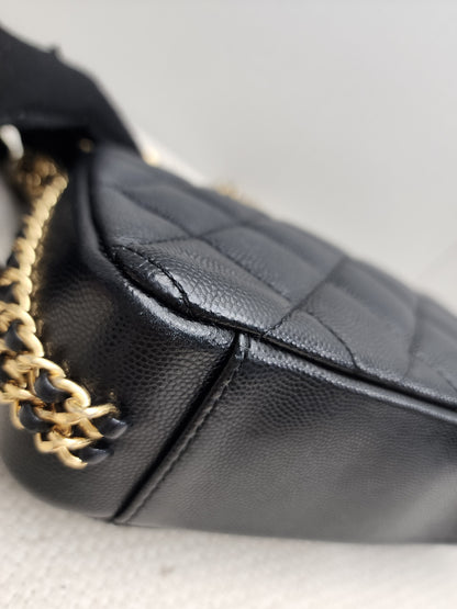 Chanel Black Caviar 23C CC You Flap Bag (GHW)