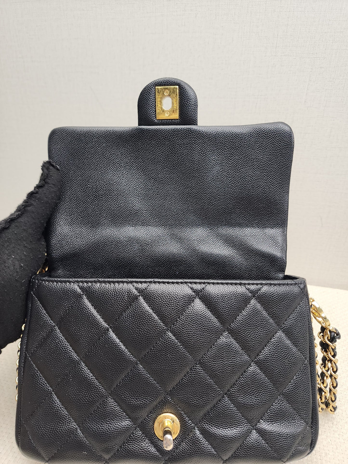 Chanel Black Caviar 23C CC You Flap Bag (GHW)