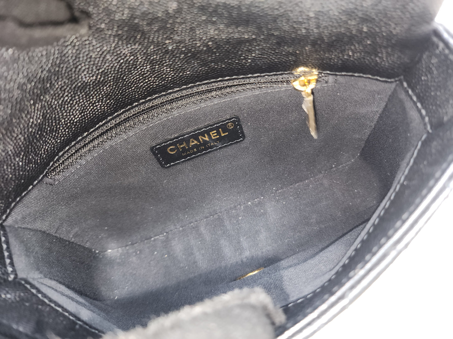 Chanel Black Caviar 23C CC You Flap Bag (GHW)