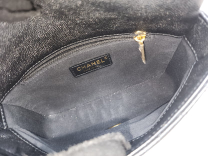Chanel Black Caviar 23C CC You Flap Bag (GHW)
