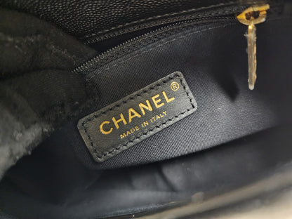 Chanel Black Caviar 23C CC You Flap Bag (GHW)