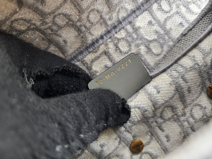 Dior Grey Oblique Medium Saddle (GHW)