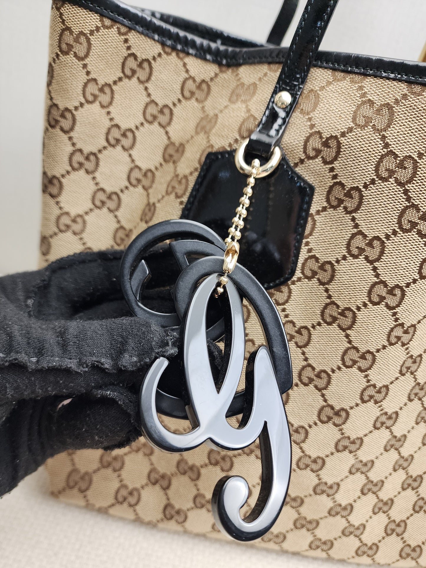 Gucci Monogram Canvas Jolie Tote
