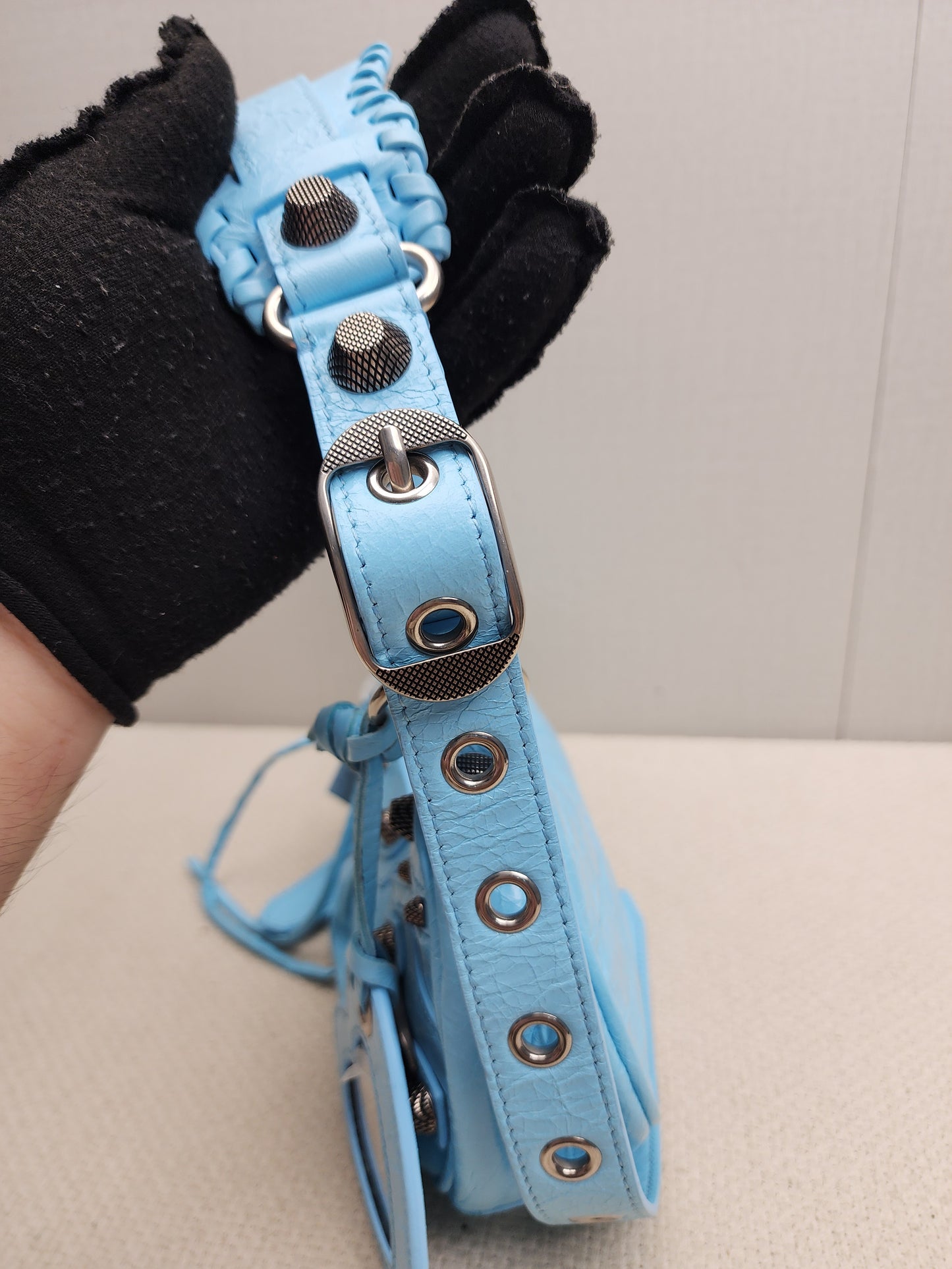 Balenciaga Cyan Blue Le Cagole XS (SHW)