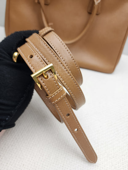 Prada Brown Saffiano Large Galleria Tote
