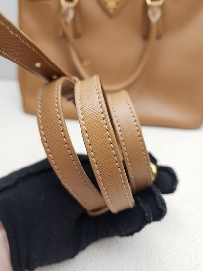 Prada Brown Saffiano Large Galleria Tote