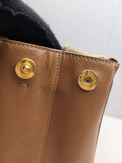 Prada Brown Saffiano Large Galleria Tote