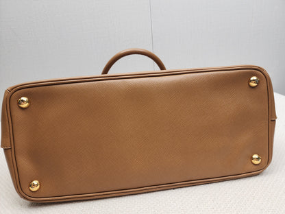 Prada Brown Saffiano Large Galleria Tote