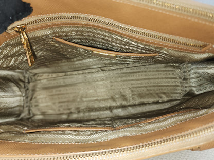 Prada Brown Saffiano Large Galleria Tote