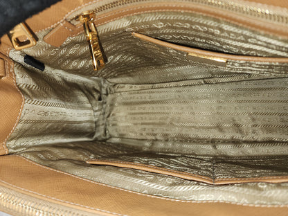 Prada Brown Saffiano Large Galleria Tote