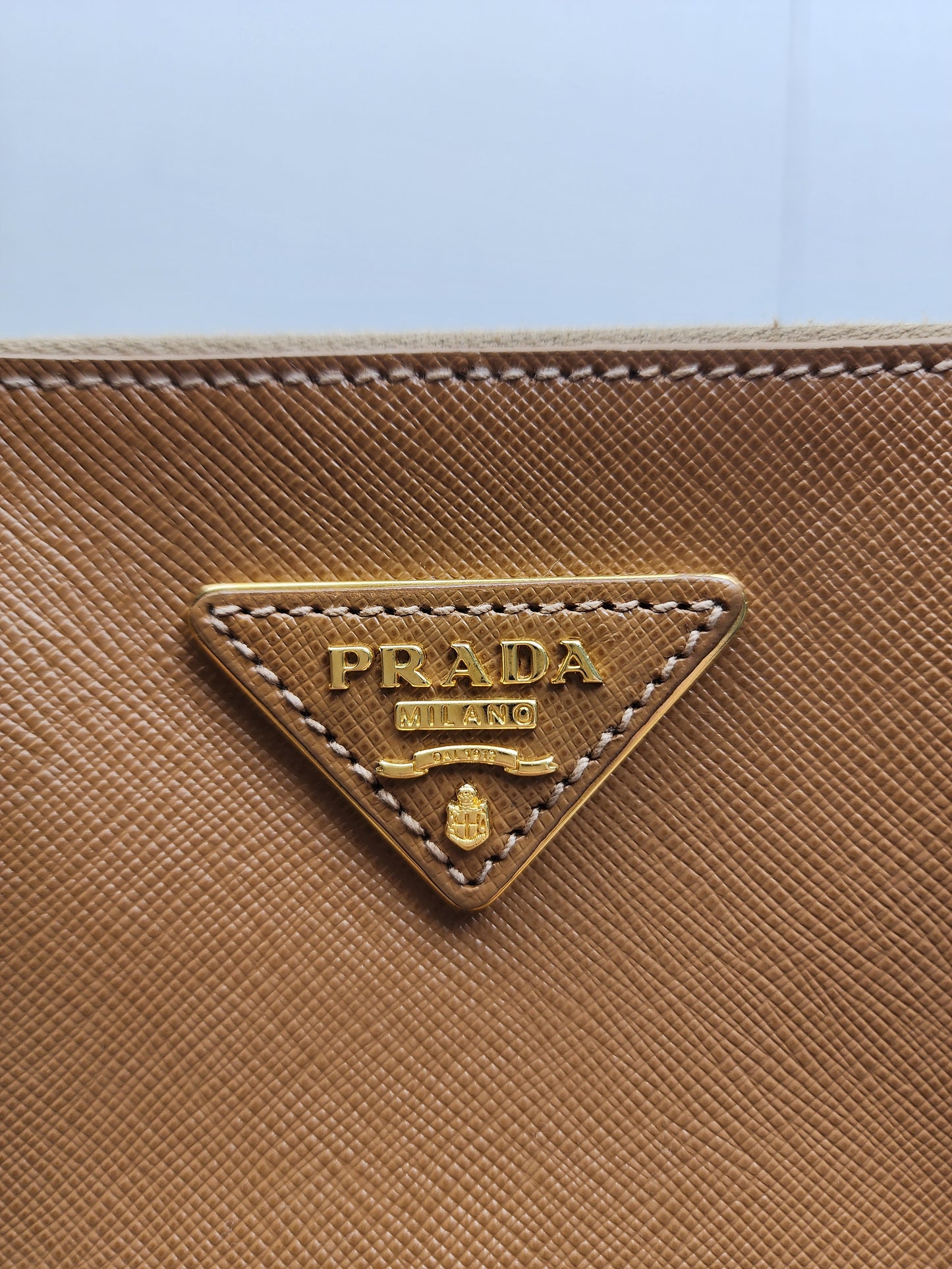 Prada Brown Saffiano Large Galleria Tote