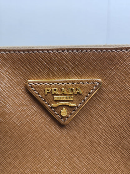 Prada Brown Saffiano Large Galleria Tote