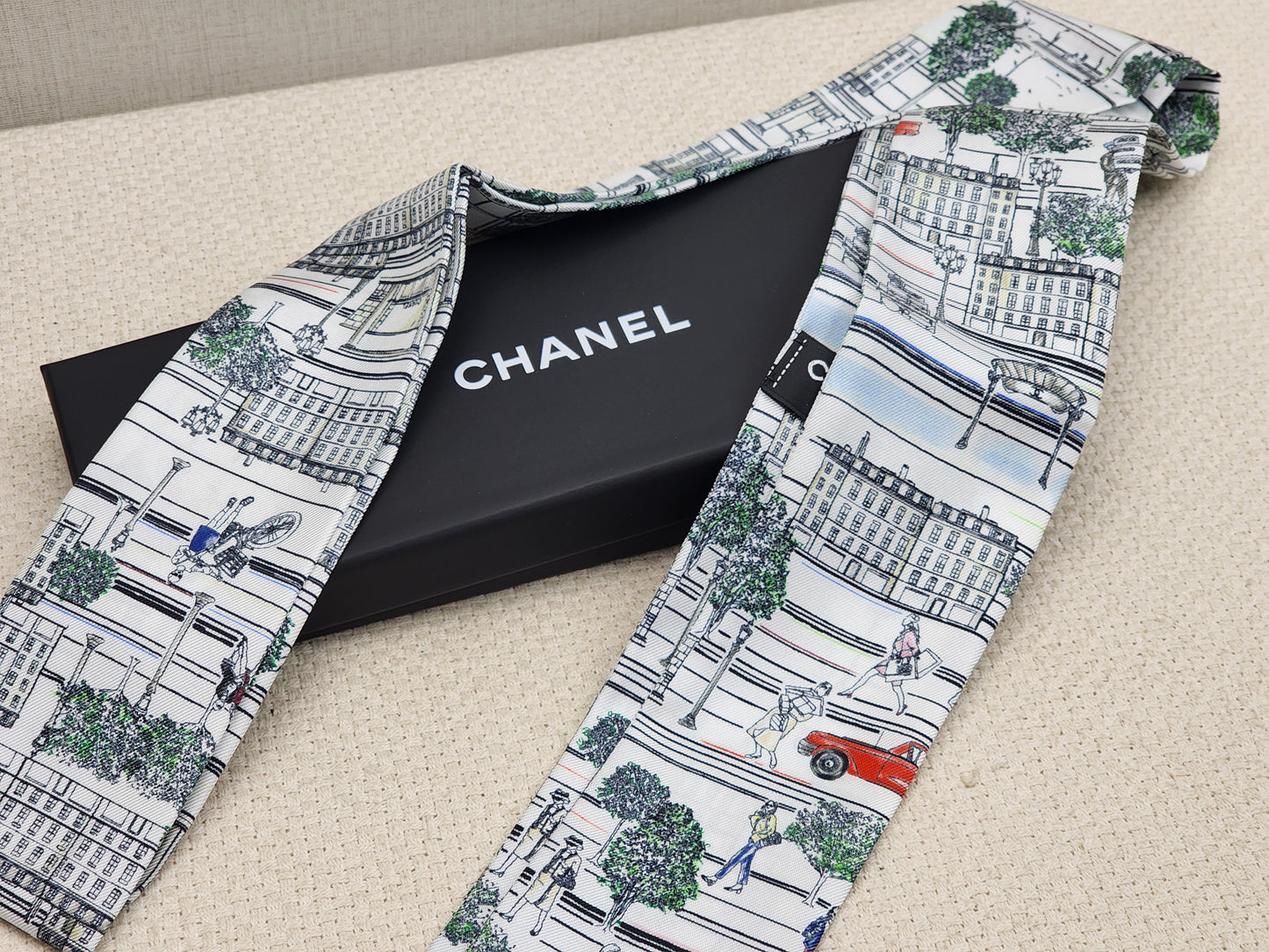 Chanel Silk Multicolor City Twilly