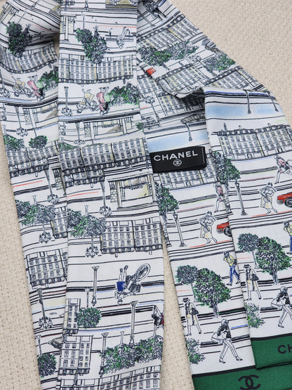 Chanel Silk Multicolor City Twilly