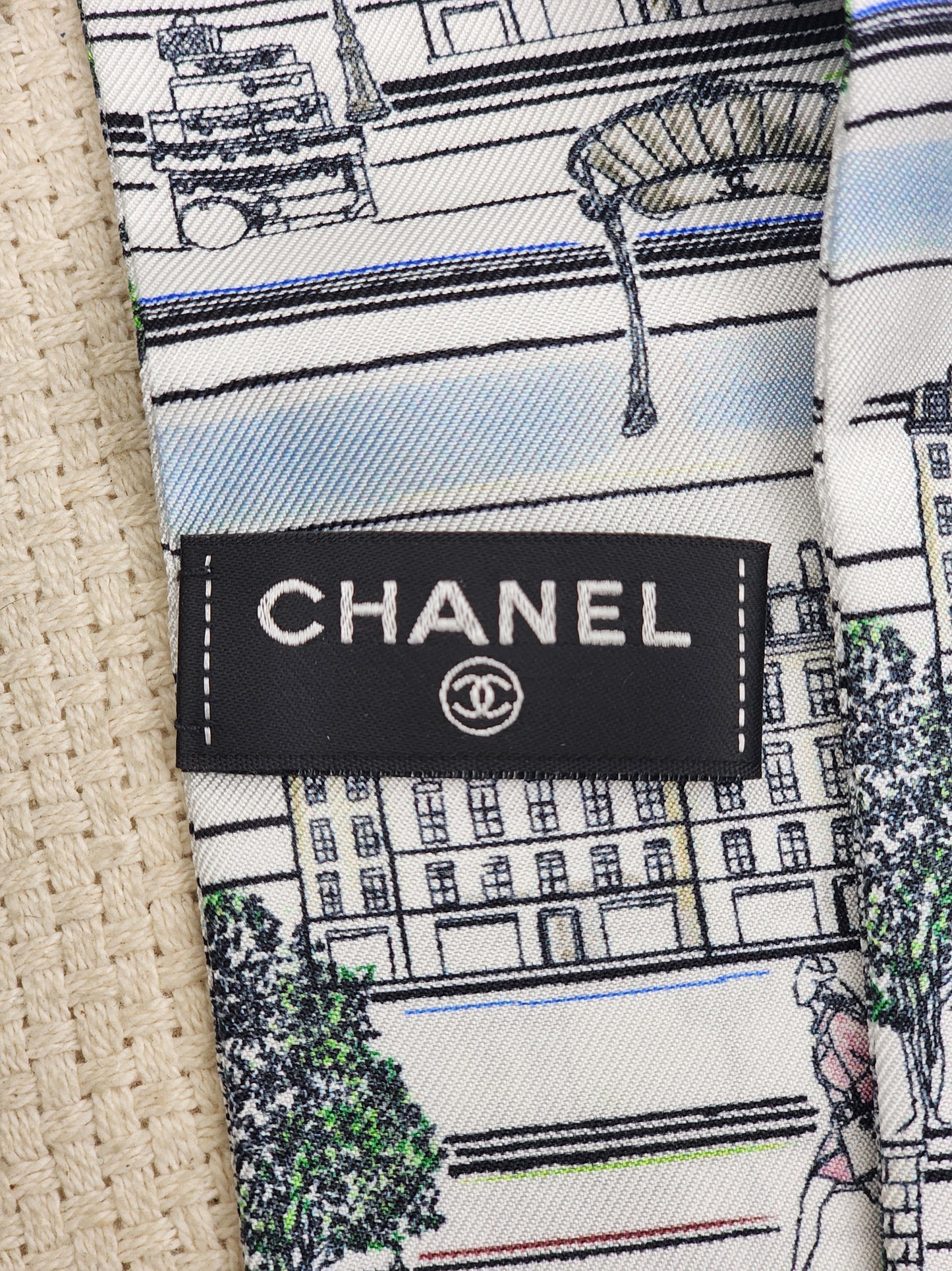 Chanel Silk Multicolor City Twilly
