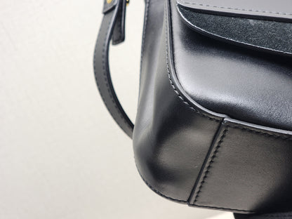 Chloe Black Calfskin Small C Crossbody Bag (GHW)