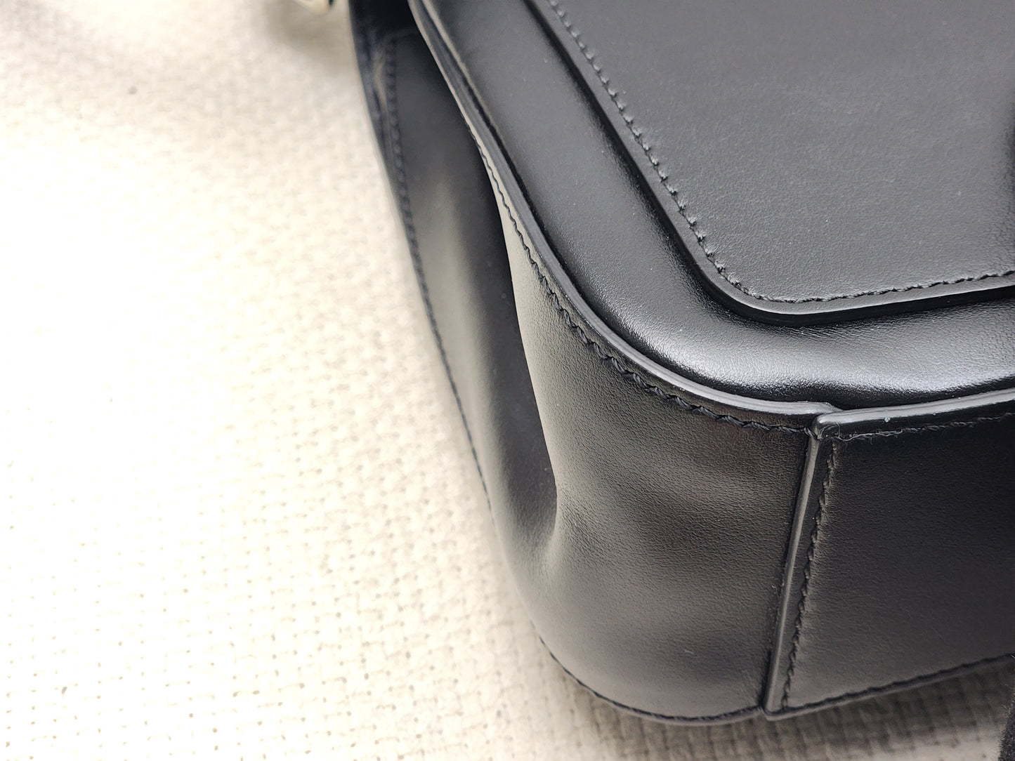 Chloe Black Calfskin Small C Crossbody Bag (GHW)