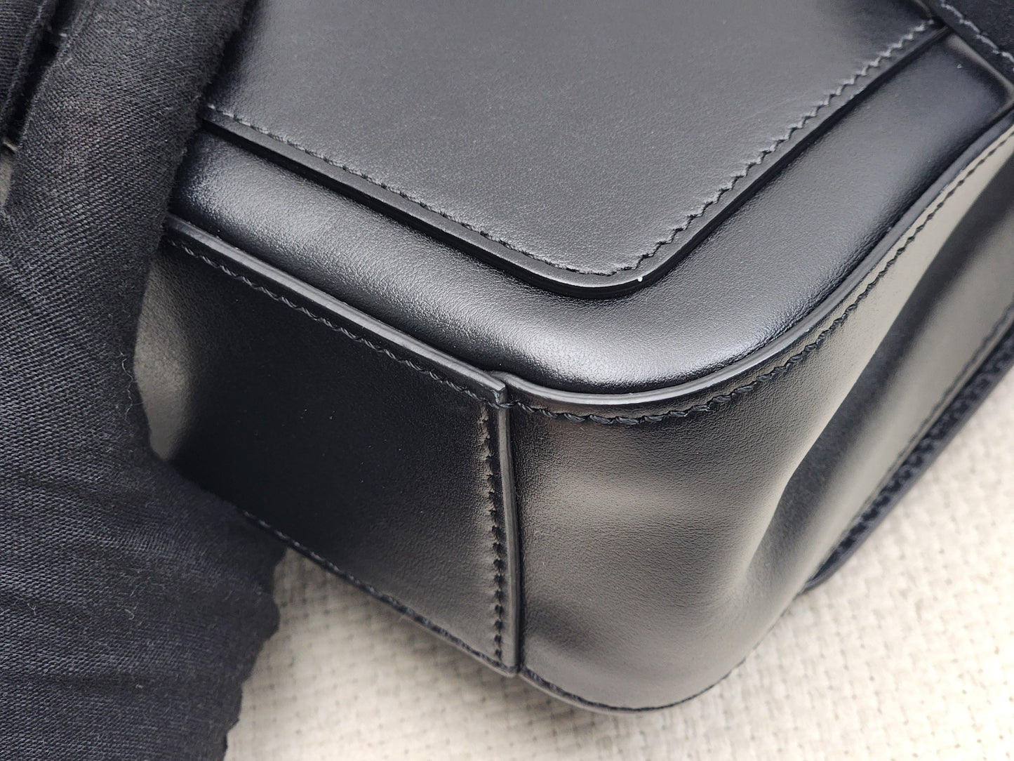 Chloe Black Calfskin Small C Crossbody Bag (GHW)