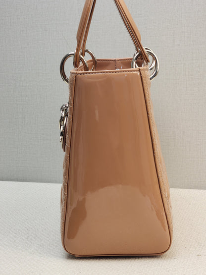 Dior Nude Patent Medium Lady Dior (SHW)