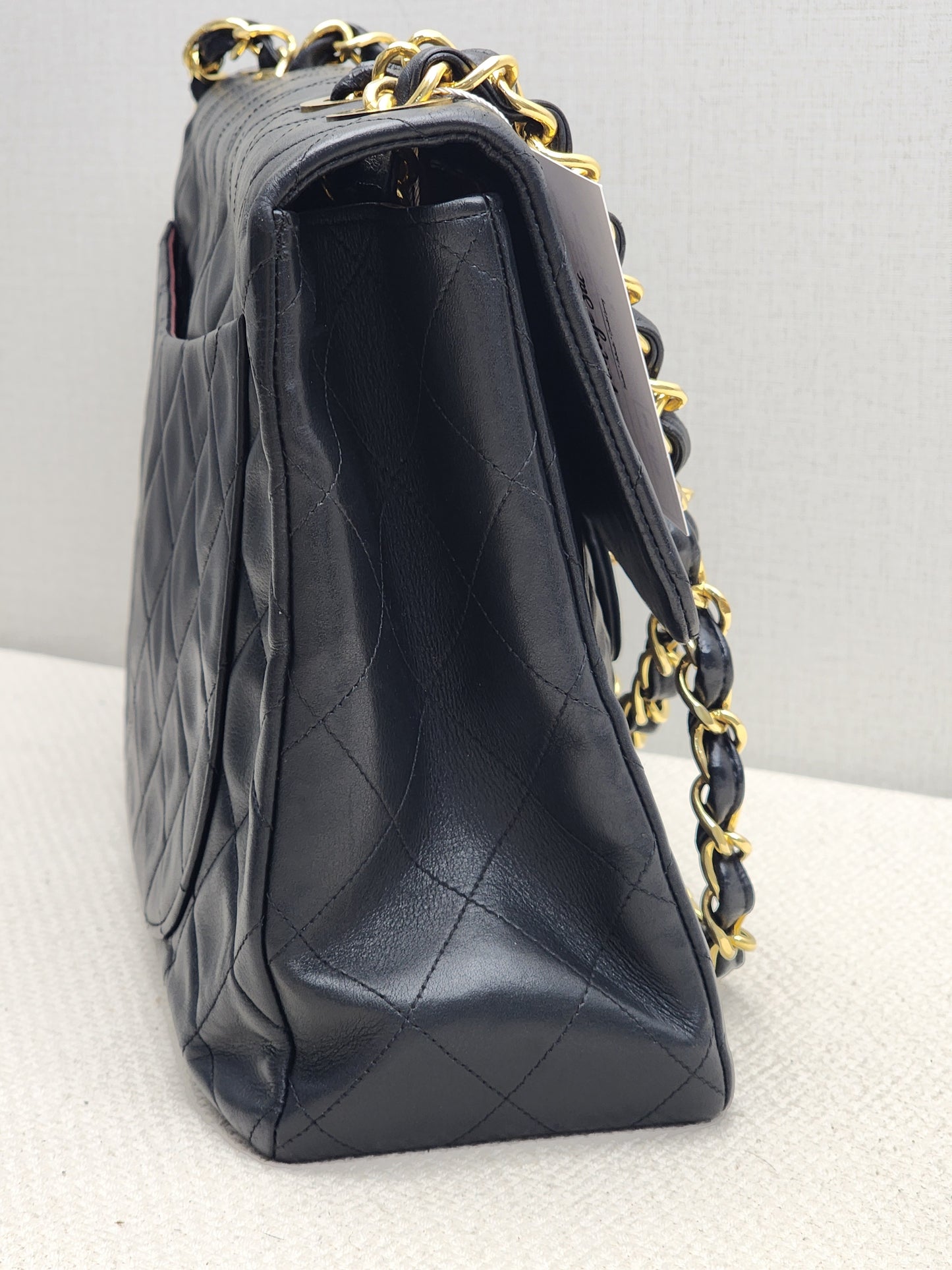 Chanel Black Lambskin Vintage Maxi CC Flap (GHW)