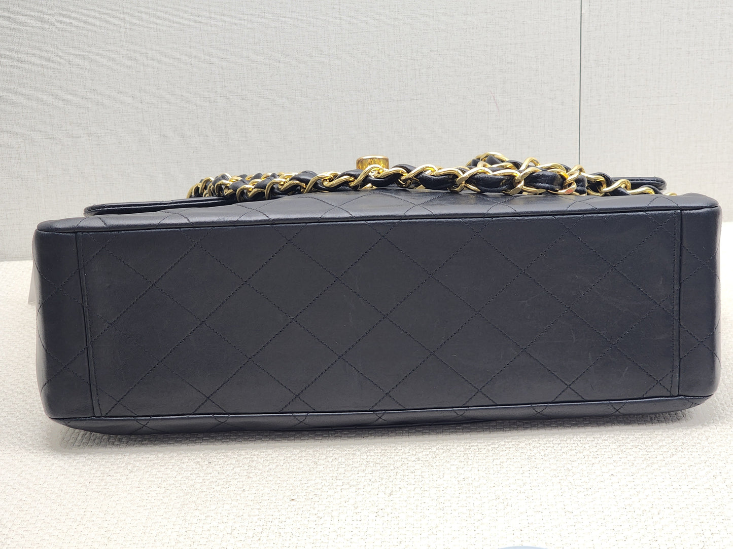 Chanel Black Lambskin Vintage Maxi CC Flap (GHW)