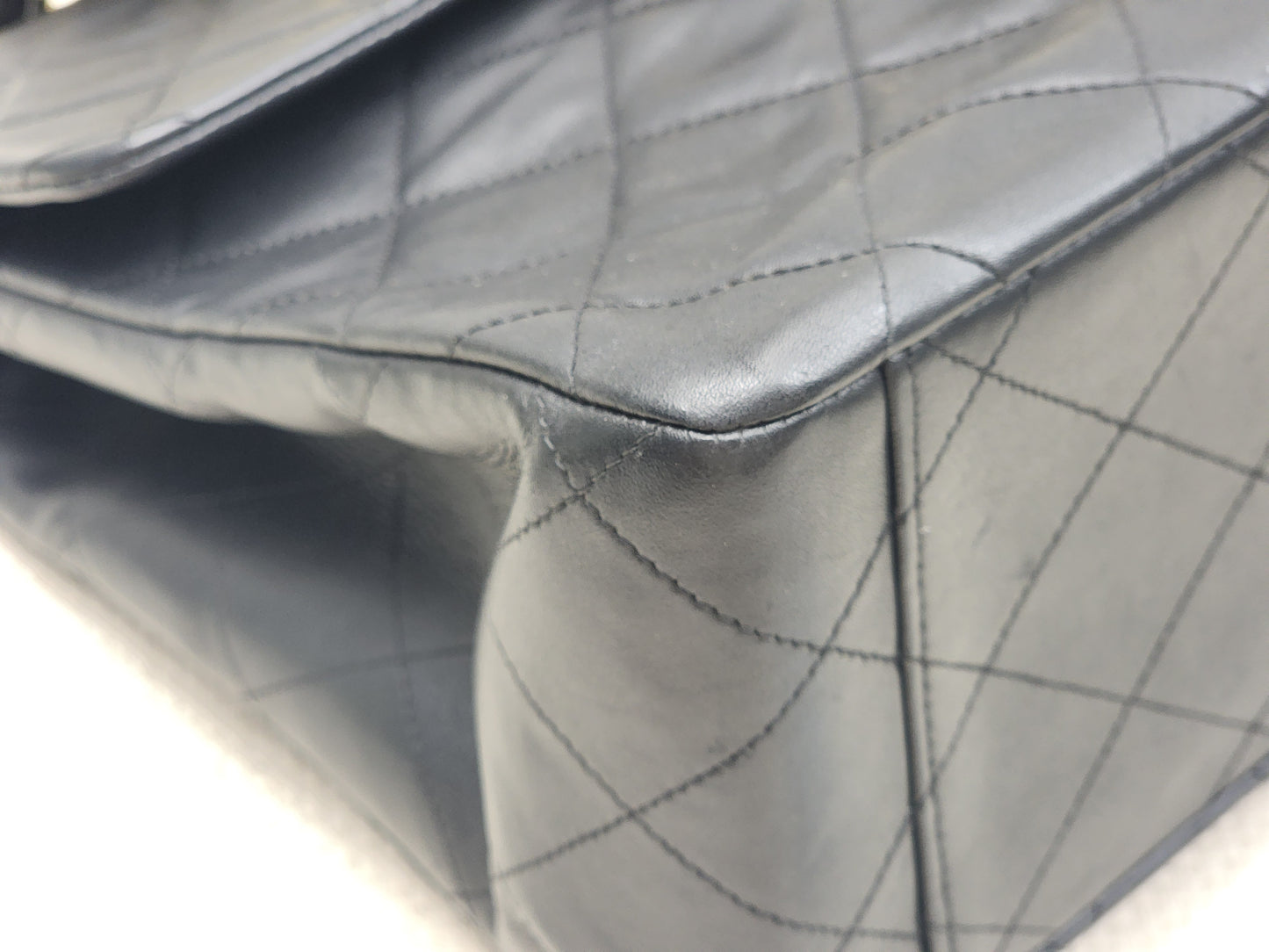 Chanel Black Lambskin Vintage Maxi CC Flap (GHW)