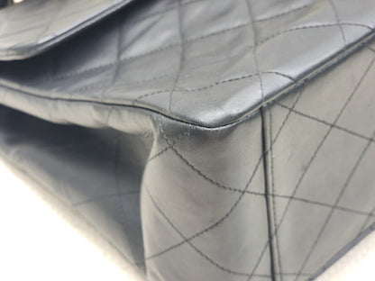 Chanel Black Lambskin Vintage Maxi CC Flap (GHW)
