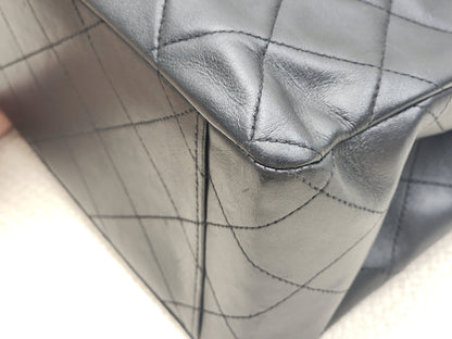 Chanel Black Lambskin Vintage Maxi CC Flap (GHW)