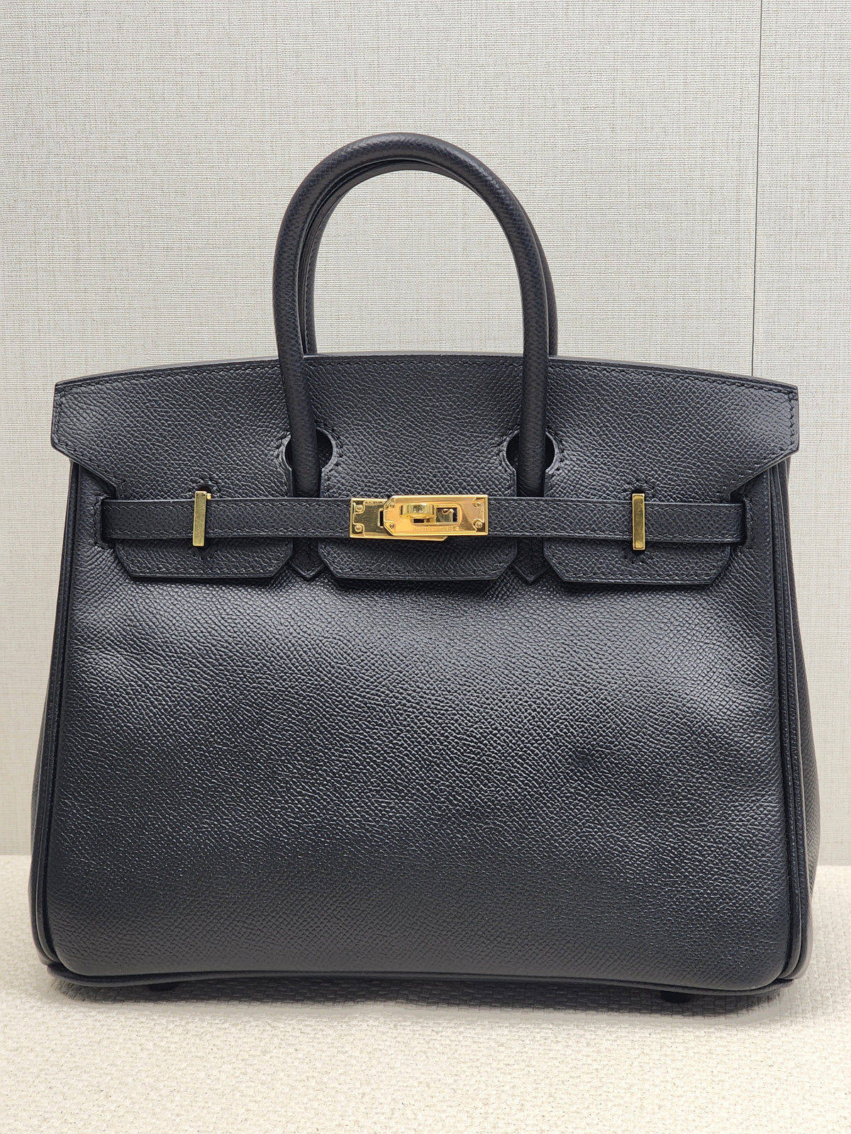 Hermes Black Epsom Birkin 25 (GHW)