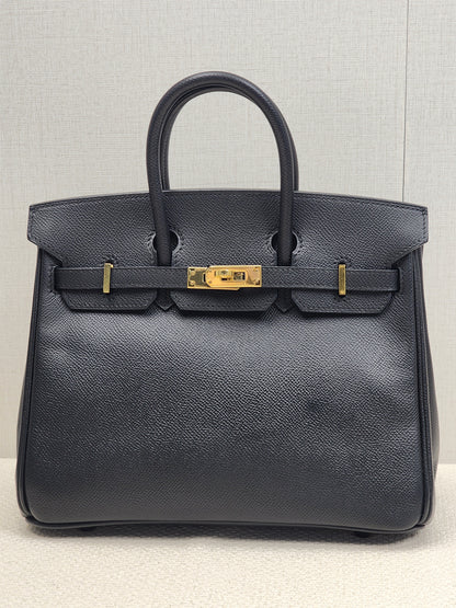 Hermes Black Epsom Birkin 25 (GHW)