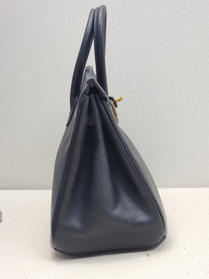 Hermes Black Epsom Birkin 25 (GHW)