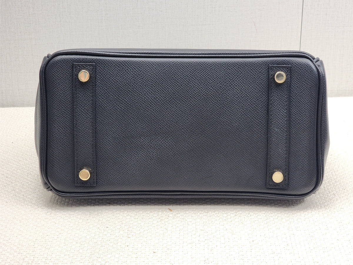 Hermes Black Epsom Birkin 25 (GHW)