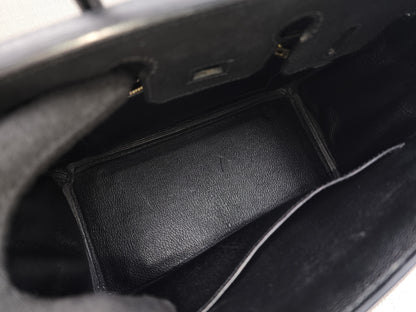 Hermes Black Epsom Birkin 25 (GHW)
