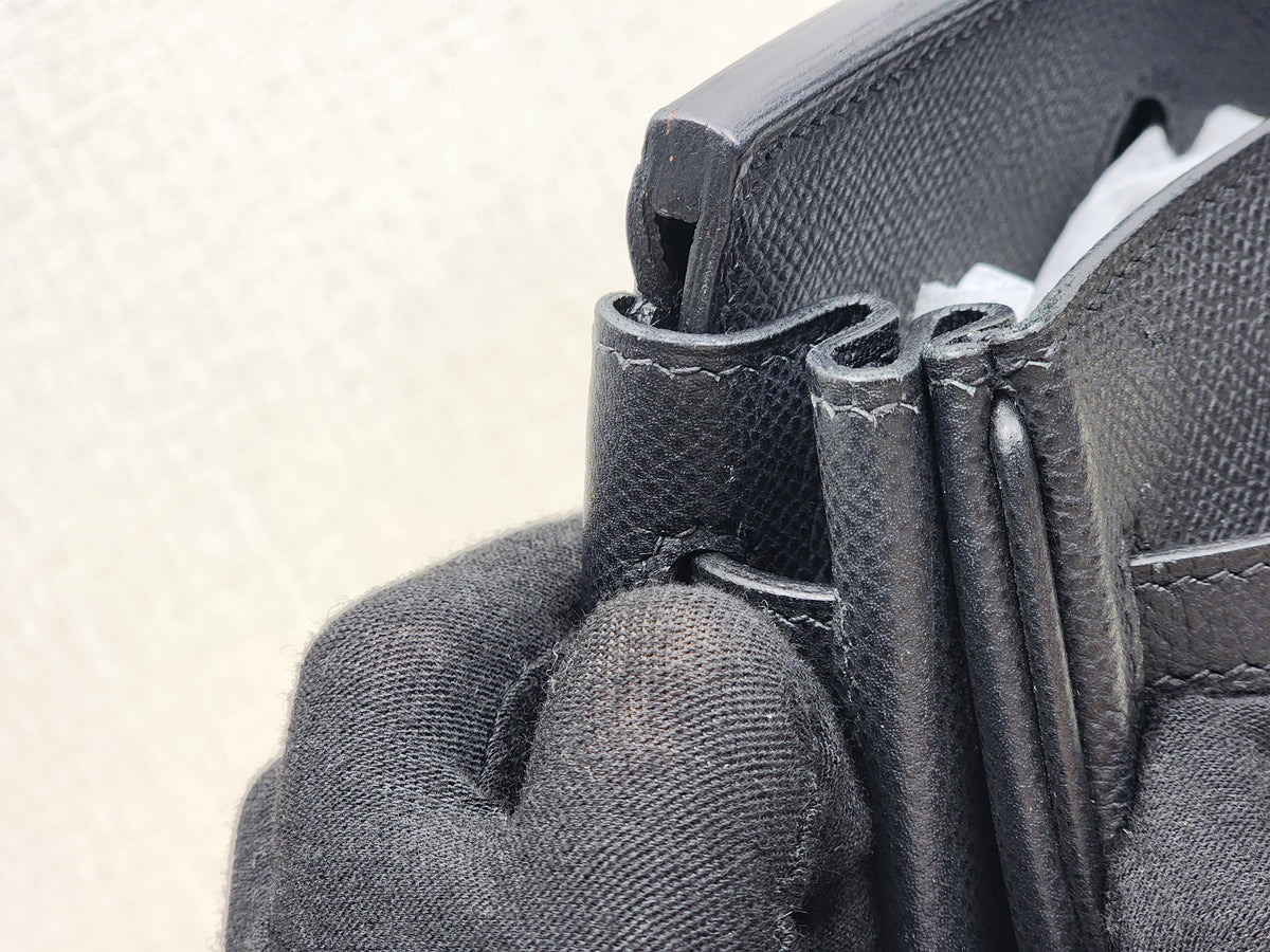 Hermes Black Epsom Birkin 25 (GHW)