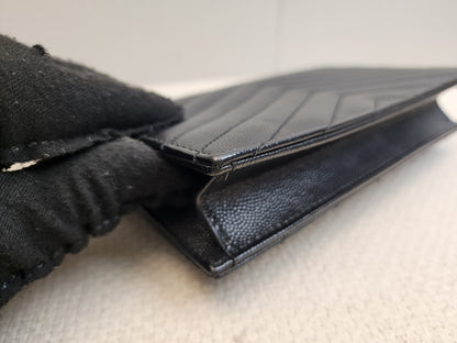 YSL Black Grain de Poudre Small Cassandre WOC (GHW)