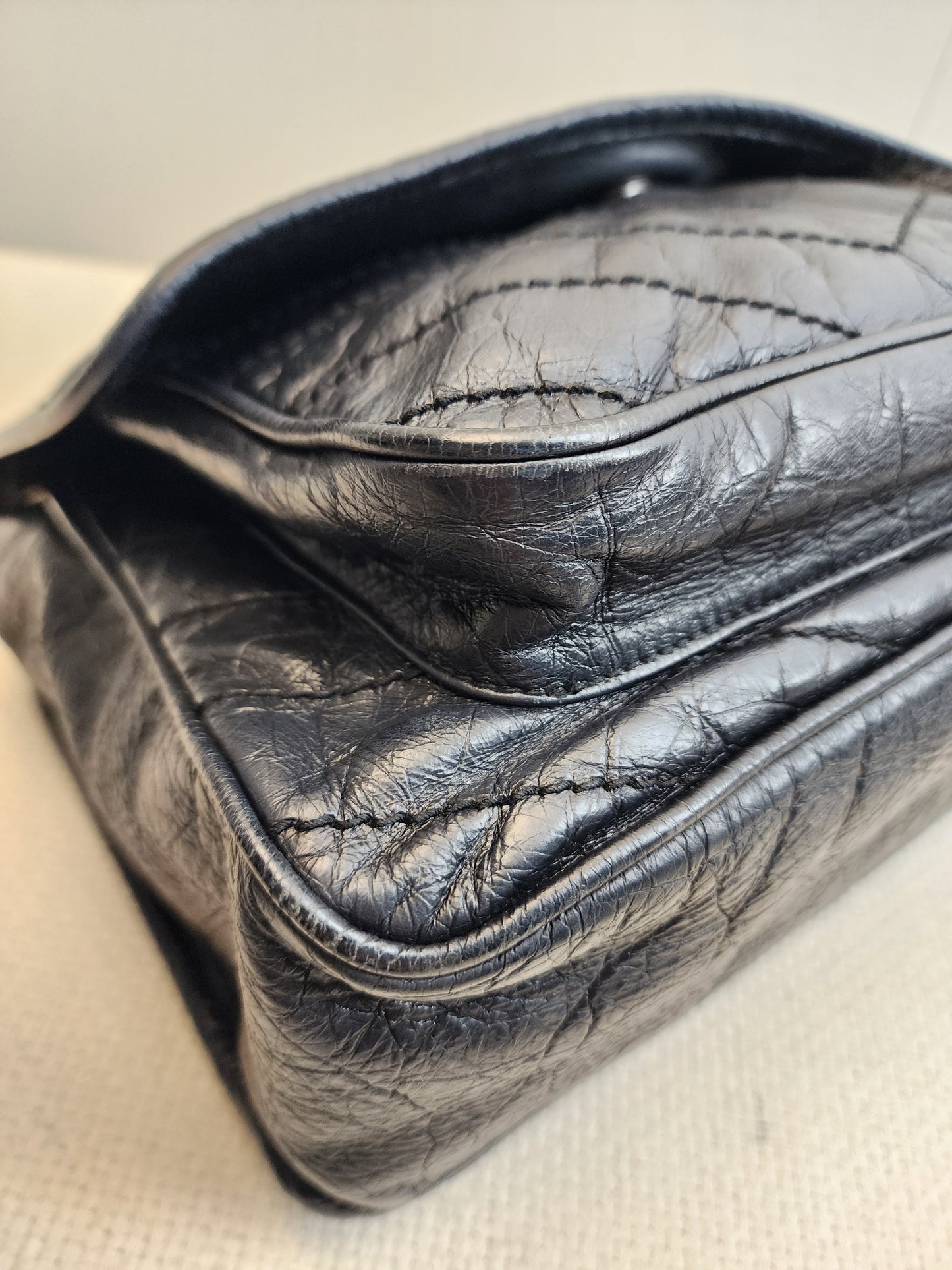 YSL Black Calfskin Medium Niki (RHW)