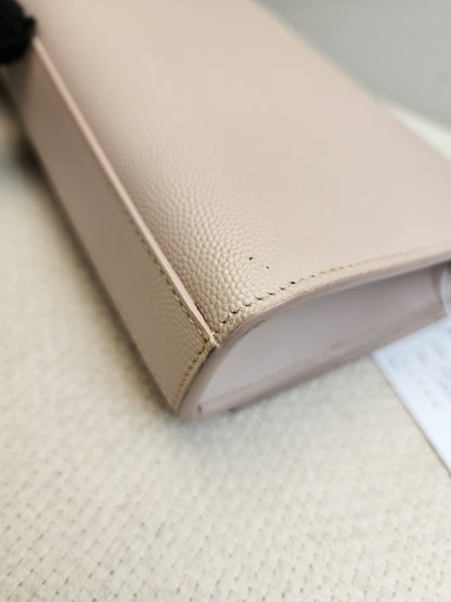 YSL Pink Pebbled Calfskin Small Kate (SHW)